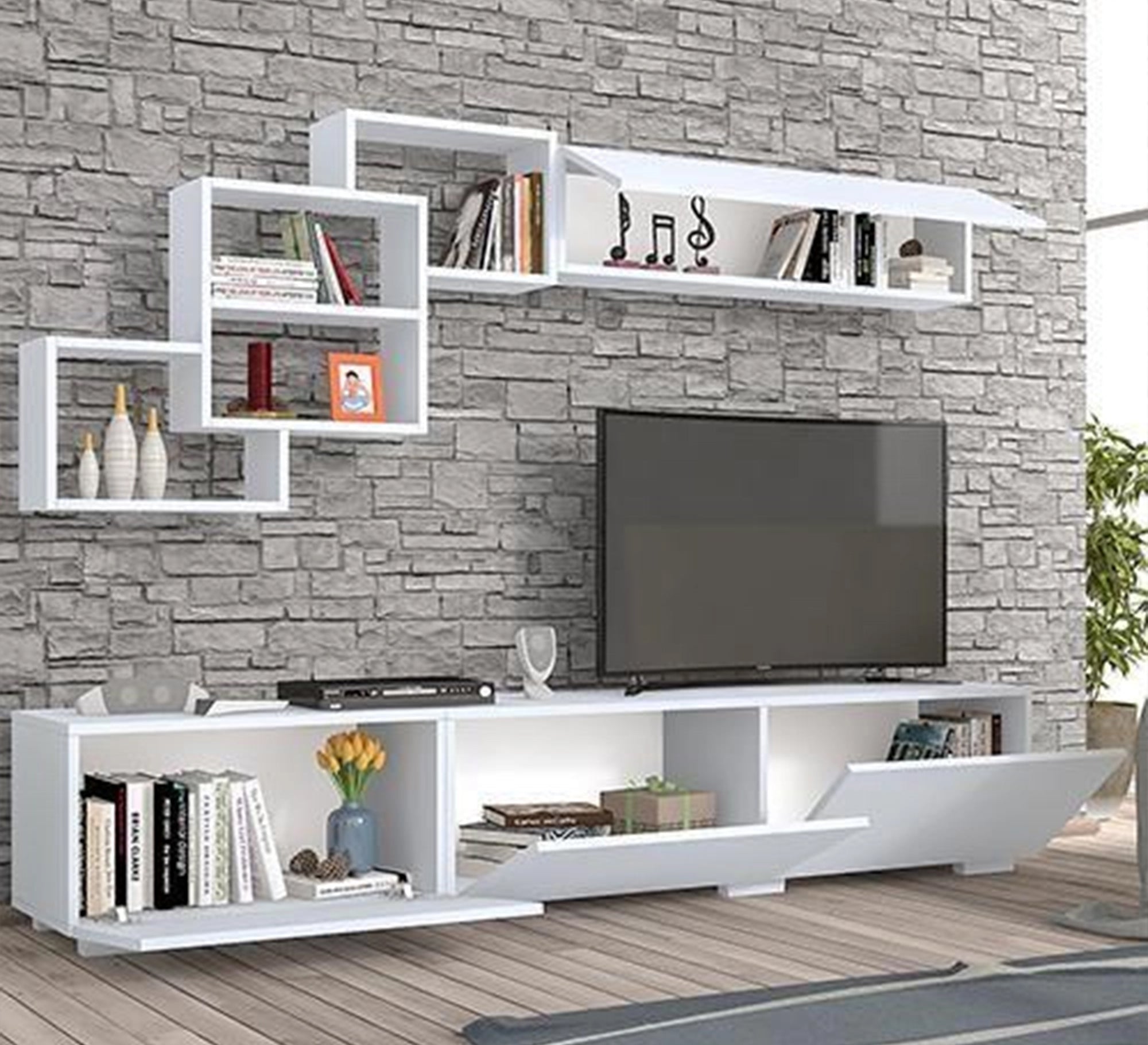 Modern Home TV Console: Stylish, Spacious, Elegant Storage - Vitrine Furniture - Furniture