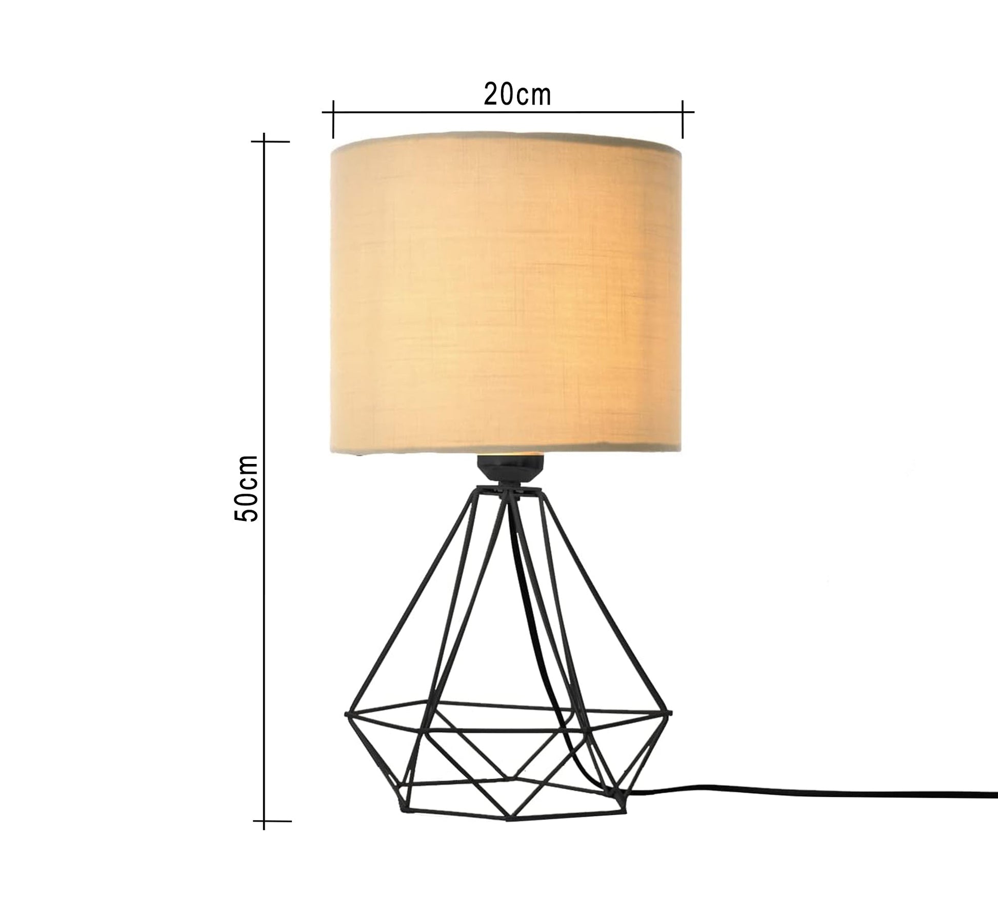Modern lampshade with a black conical pole - Vitrine Furniture - Lighting