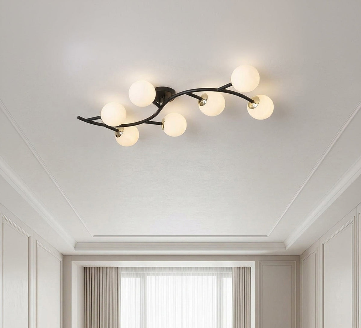 Modern leaf-shaped ceiling chandelier - Vitrine Furniture - Ceiling lights