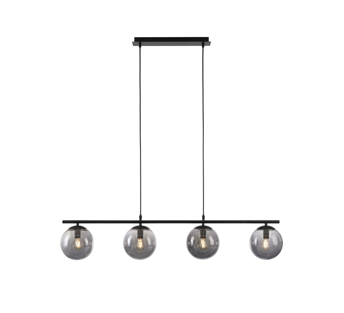Modern linear ceiling chandelier (4-light) - Vitrine Furniture - Ceiling lights