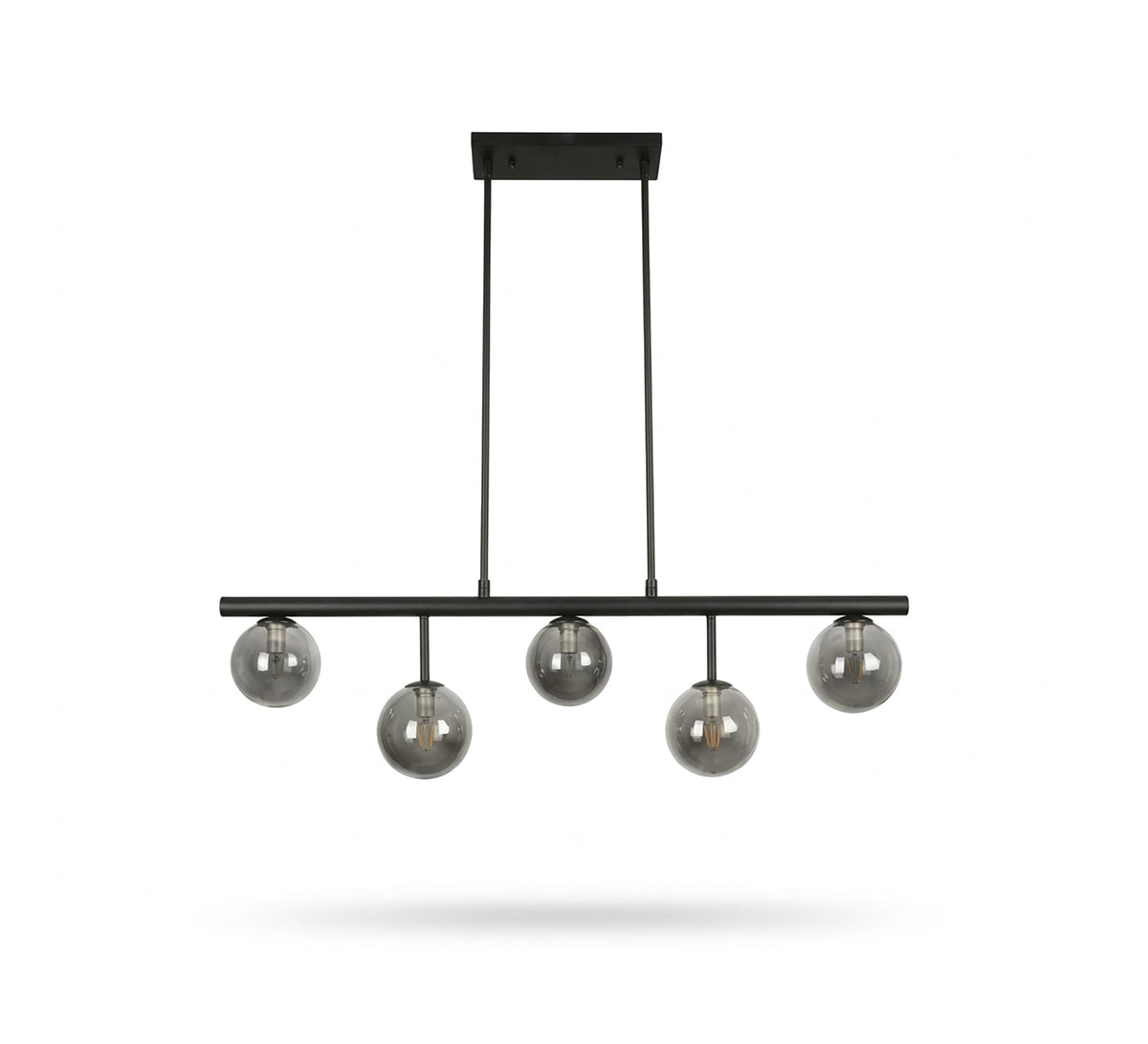 Modern linear ceiling chandelier (5-light) - Vitrine Furniture - Ceiling lights