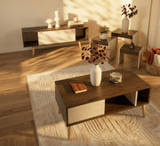 Modern living room table set - Vitrine Furniture - TV Table & Cabinet
