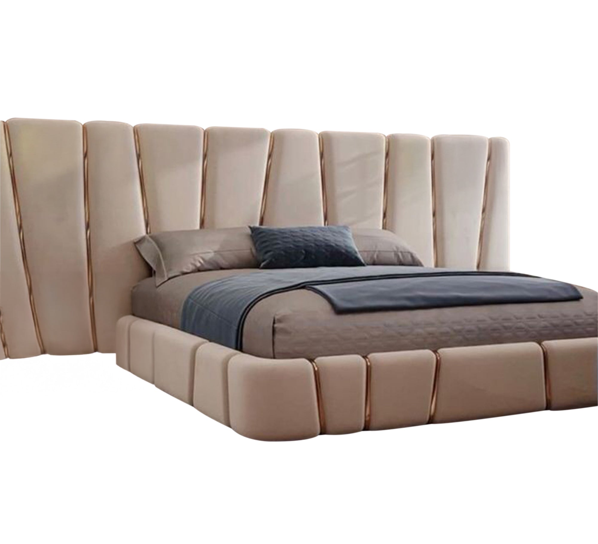 Modern luxury with golden touches for royal comfort. - Vitrine Furniture - Furniture