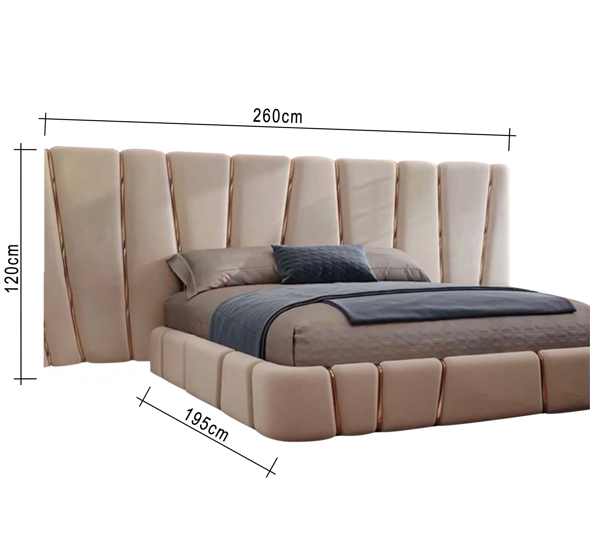 Modern luxury with golden touches for royal comfort. - Vitrine Furniture - Furniture