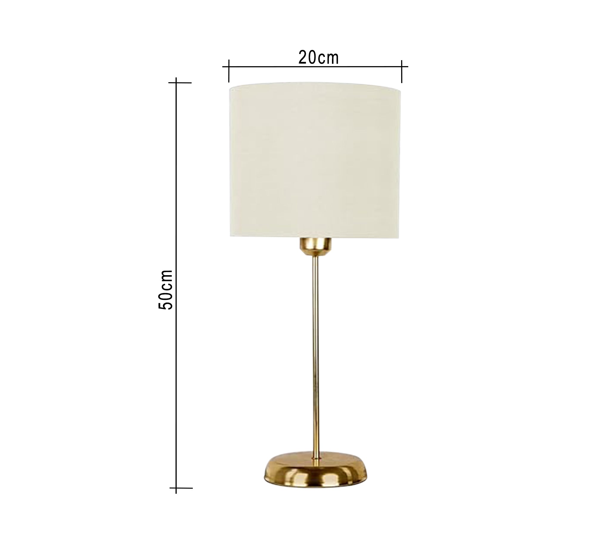 Modern metal lampshade with white shade - Vitrine Furniture - Lighting