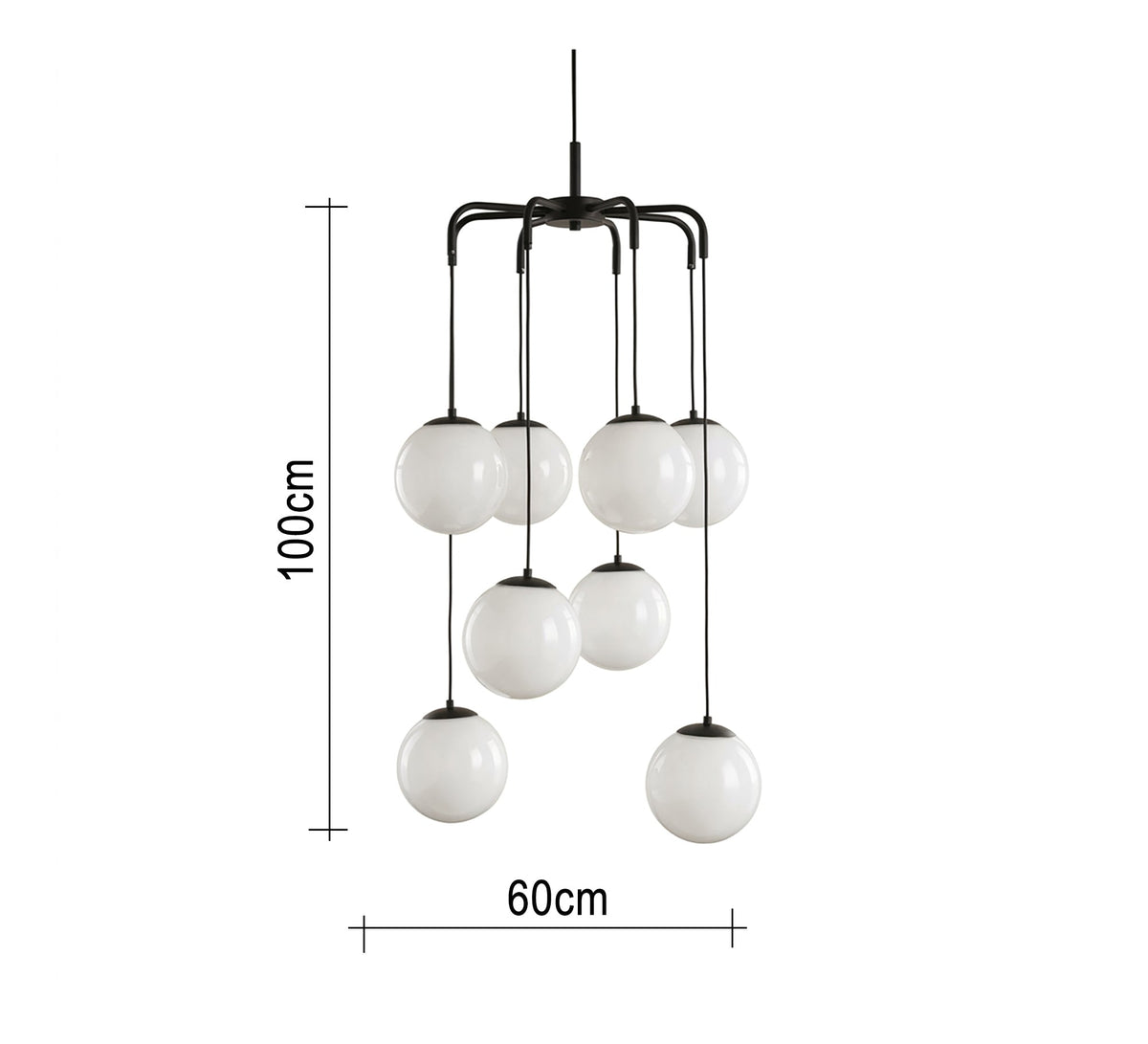 Modern multi-sphere ceiling chandelier - Vitrine Furniture - Ceiling lights
