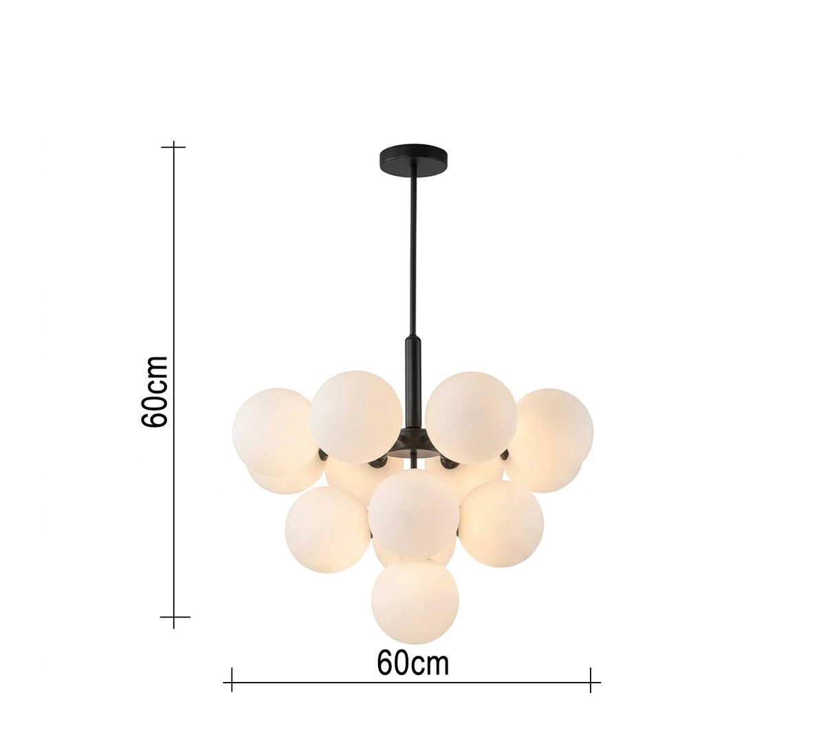 Modern multi-unit spherical ceiling chandelier - Vitrine Furniture - Ceiling lights