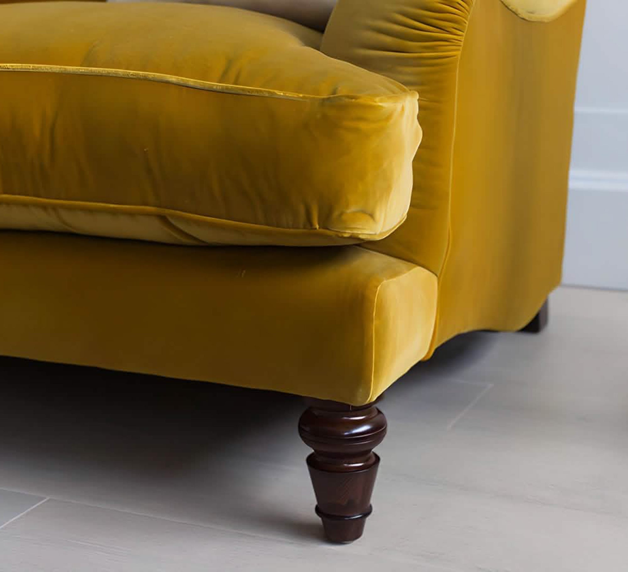 Modern mustard yellow sofa - Vitrine Furniture - Furniture