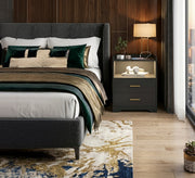 Modern nightstand with a regal touch - Vitrine Furniture - Nightstand
