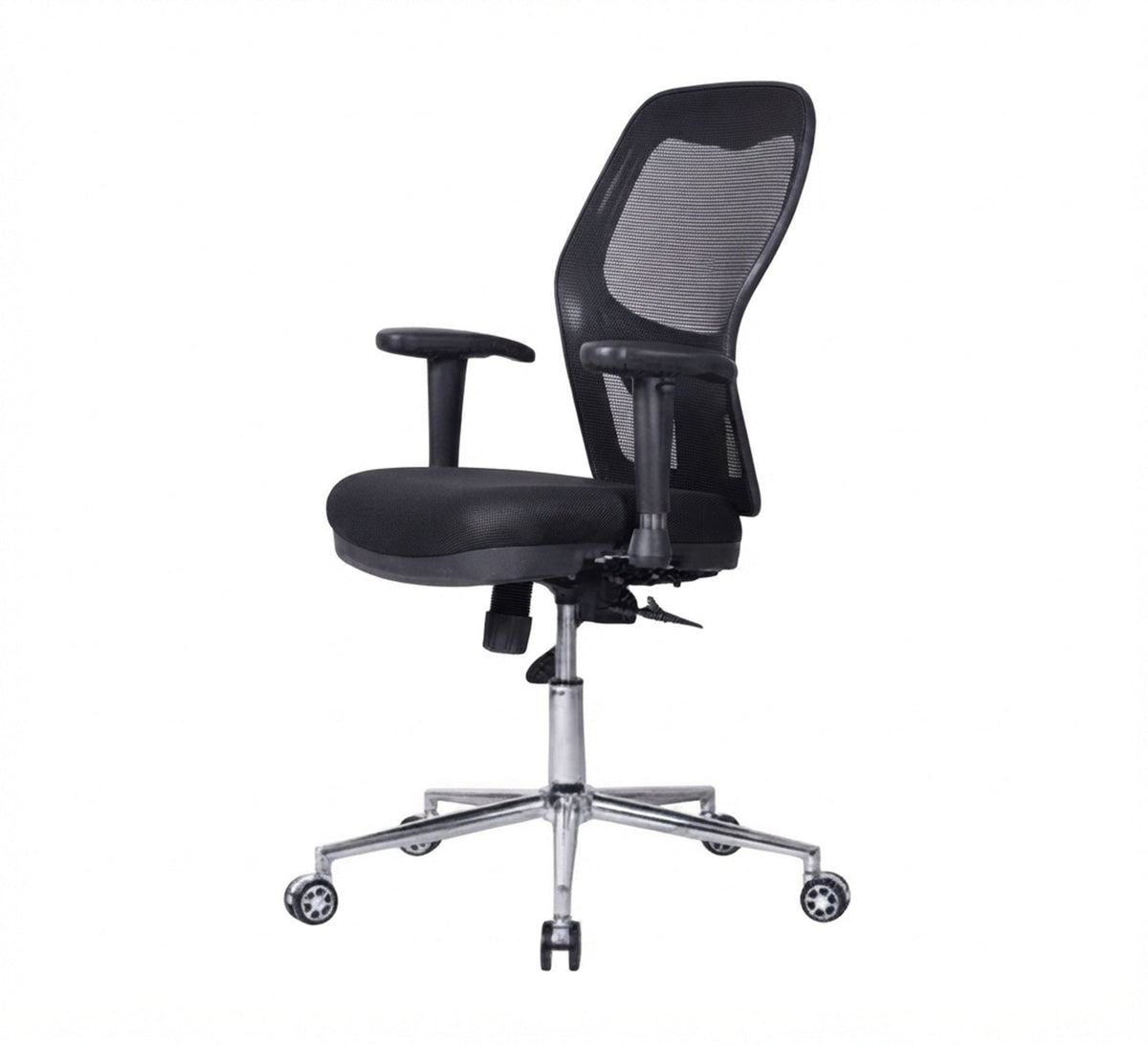 Modern office chair with a curved, swivel mesh back - Vitrine Furniture - Office Chairs