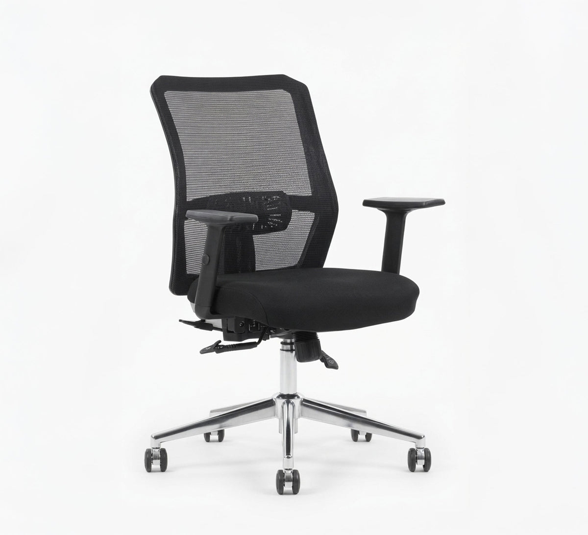 Modern office chair with a nickel base - Vitrine Furniture - Office Chairs