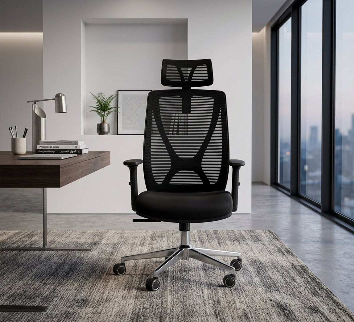 Modern Office Chair with Unique Mesh Back - Vitrine Furniture - Office Chairs