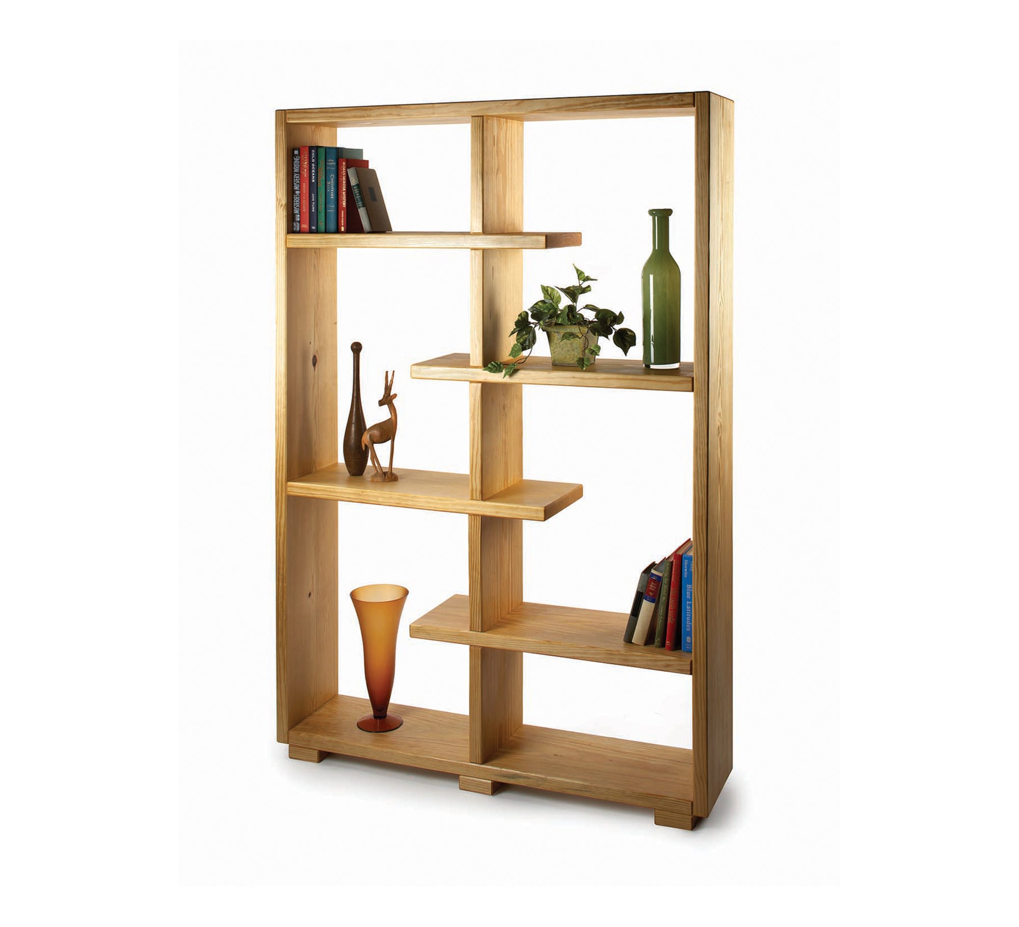Modern open bookcase with partitions - Vitrine Furniture - Furniture