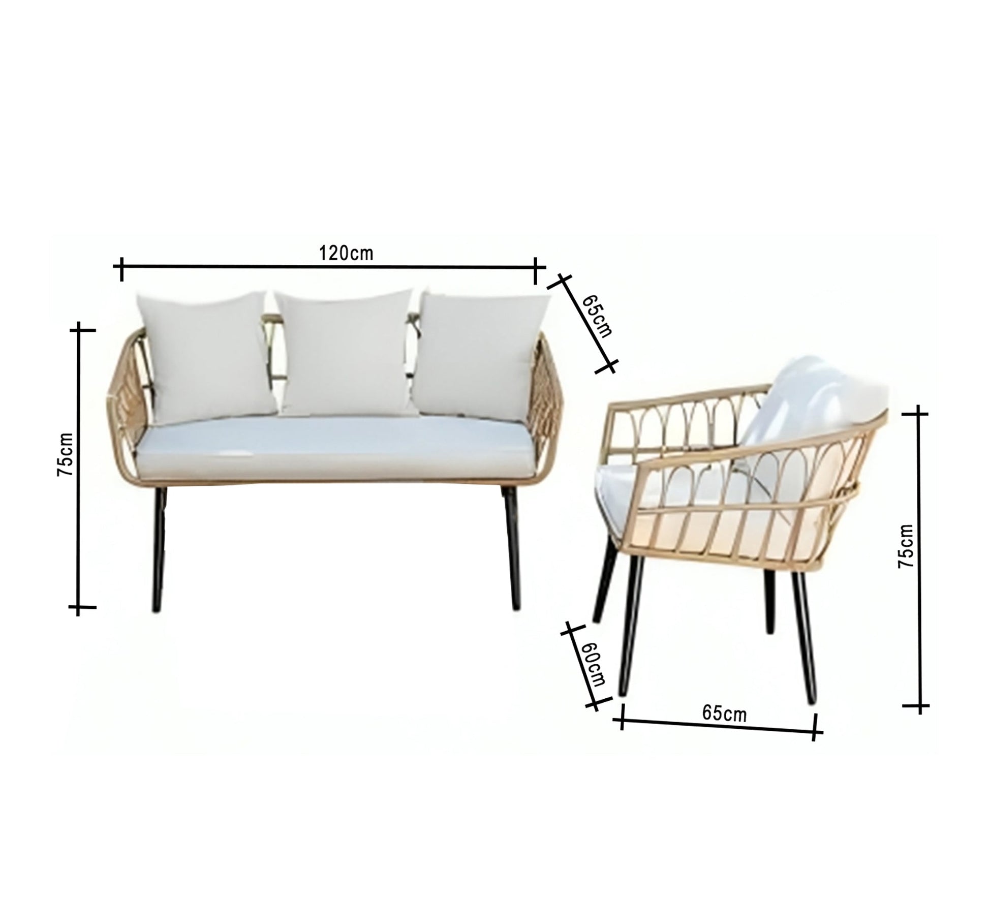 Modern Outdoor Patio Furniture Set - Vitrine Furniture - Outdoor Products