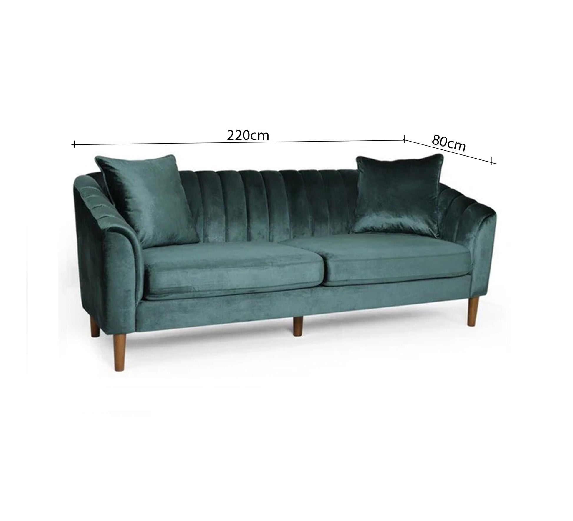 Modern ribbed back sofa - Vitrine Furniture - Furniture