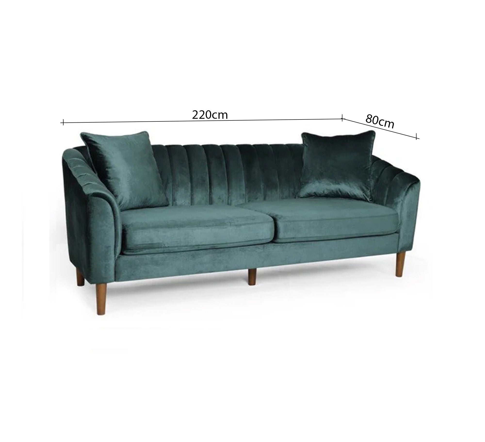 Modern ribbed back sofa - Vitrine Furniture - Furniture