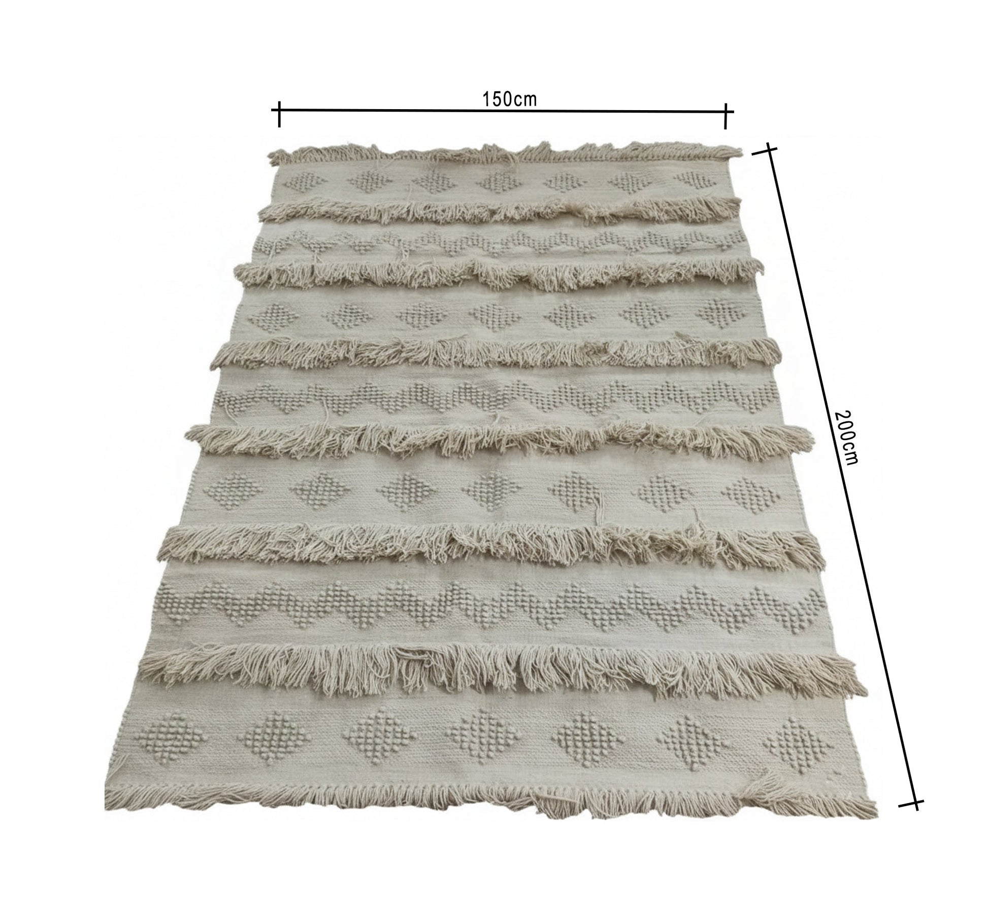 Modern rug with raised woven patterns - Vitrine Furniture - Accessories