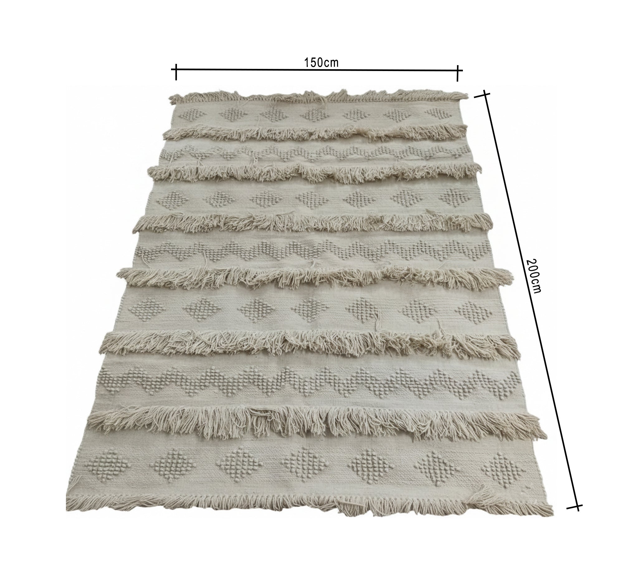 Modern rug with raised woven patterns - Vitrine Furniture - Accessories