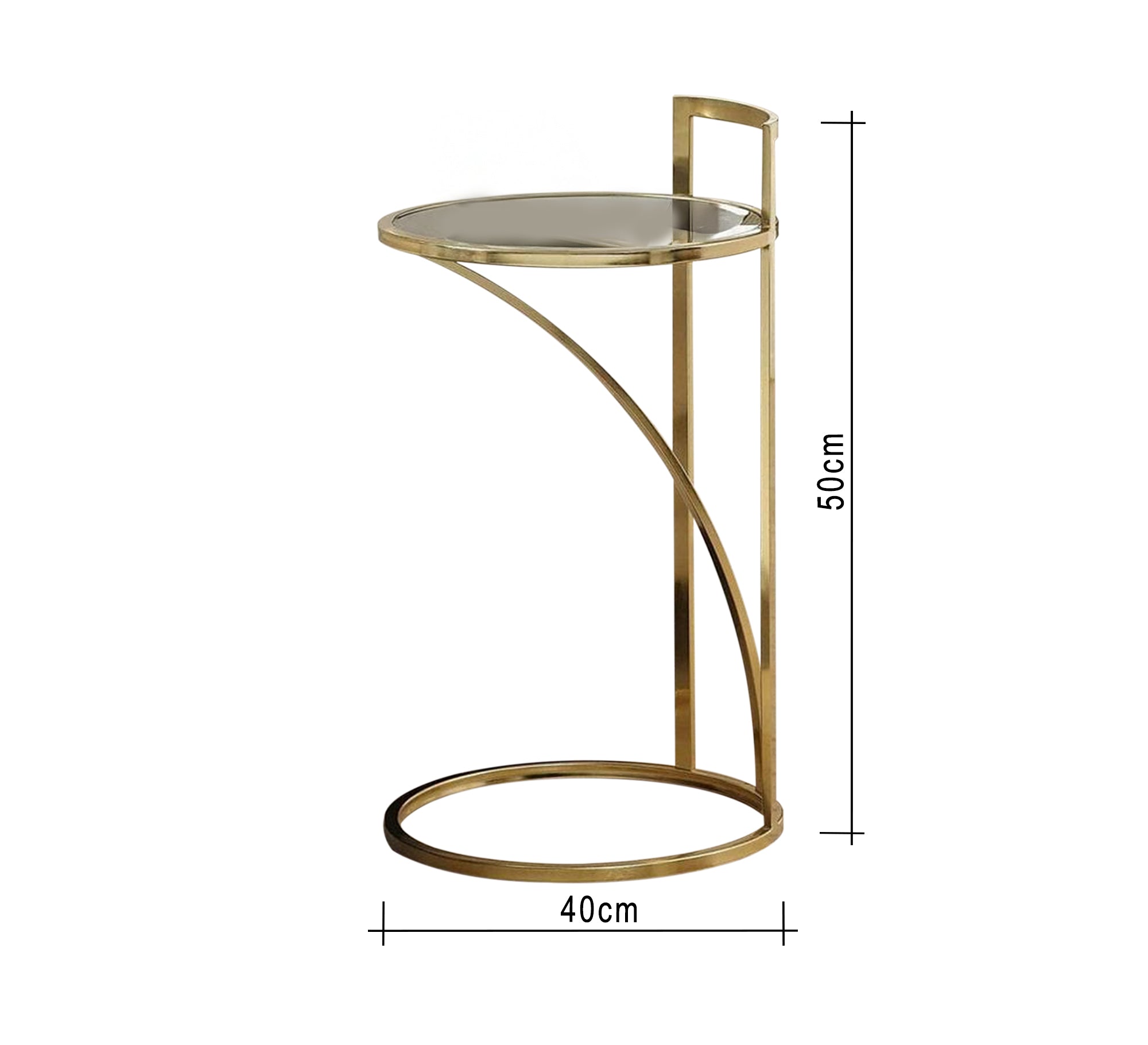 Modern side table with a streamlined base - Vitrine Furniture - Furniture