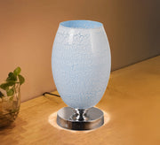 Modern sky - blue metal and glass lampshade - Vitrine Furniture - Lighting