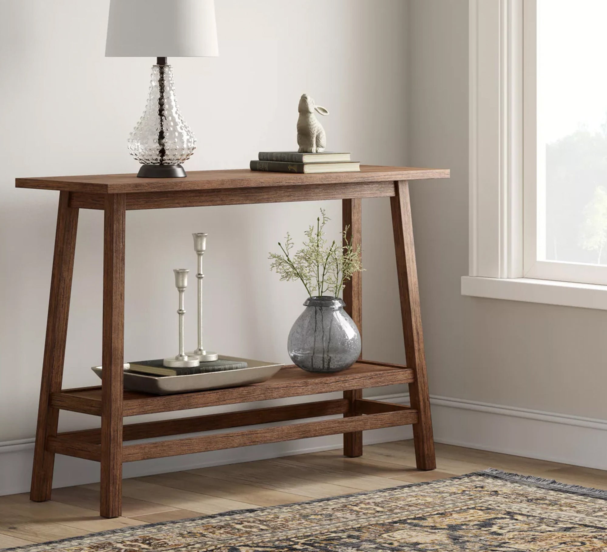 Modern slim wooden console table with simple style - Vitrine Furniture - Furniture