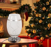 Modern snow - white metal and glass lampshade - Vitrine Furniture - Lighting