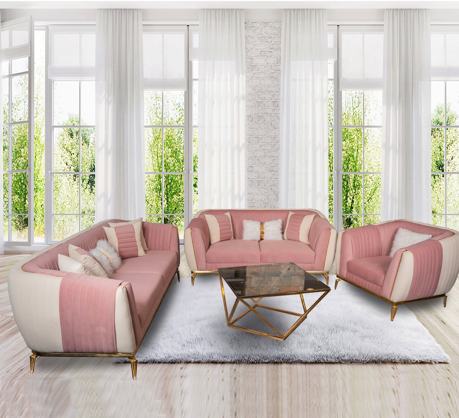 Modern Sofa Set: Sleek, Stylish, and Comfortable - Vitrine Furniture - Living room sets
