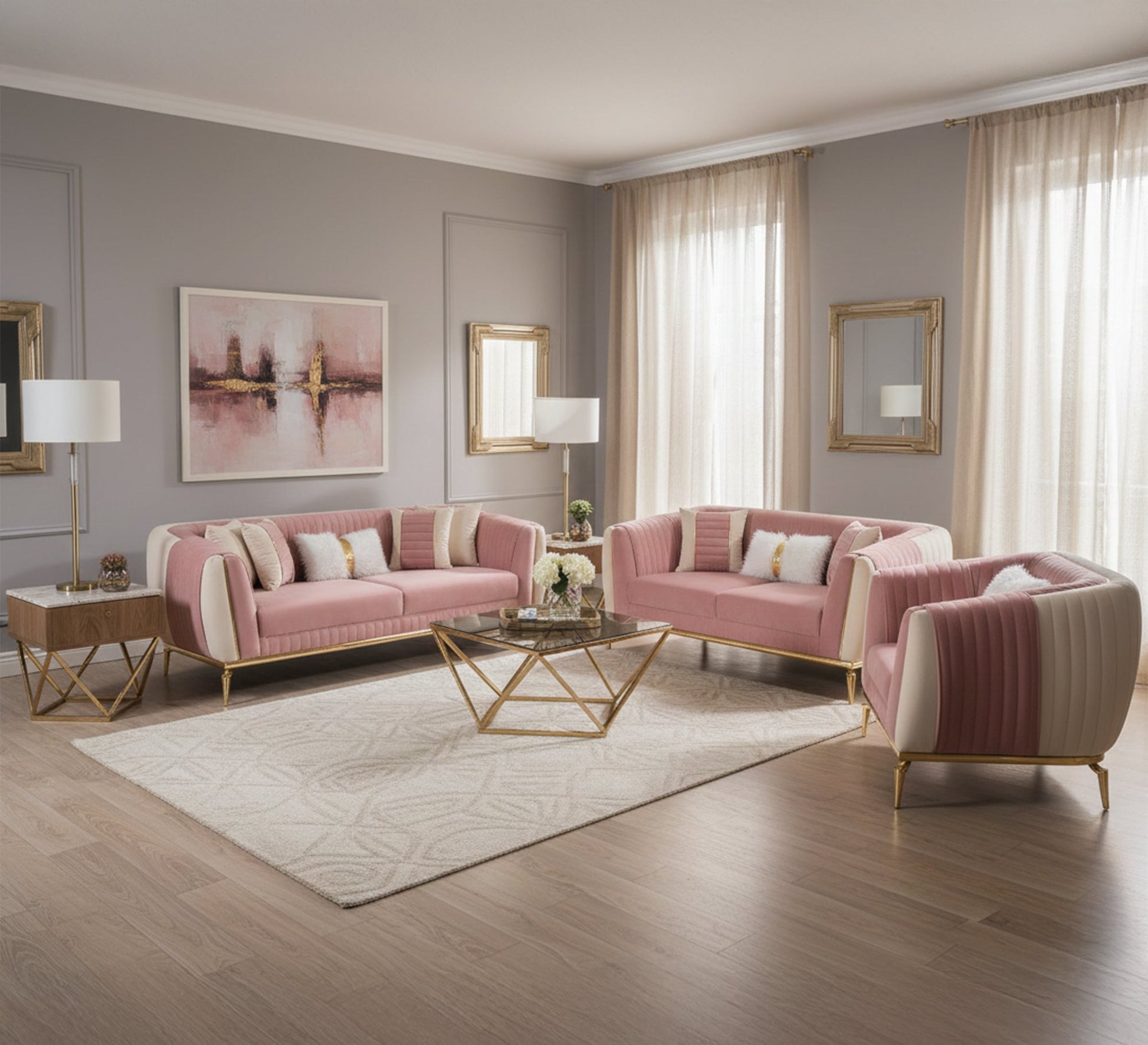 Modern Sofa Set: Sleek, Stylish, and Comfortable - Vitrine Furniture - Living room sets