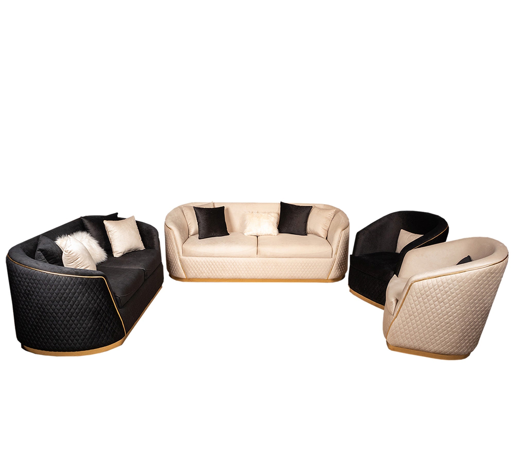 Modern Sofa Set: Sleek, Stylish, Comfortable - Vitrine Furniture - Living room sets