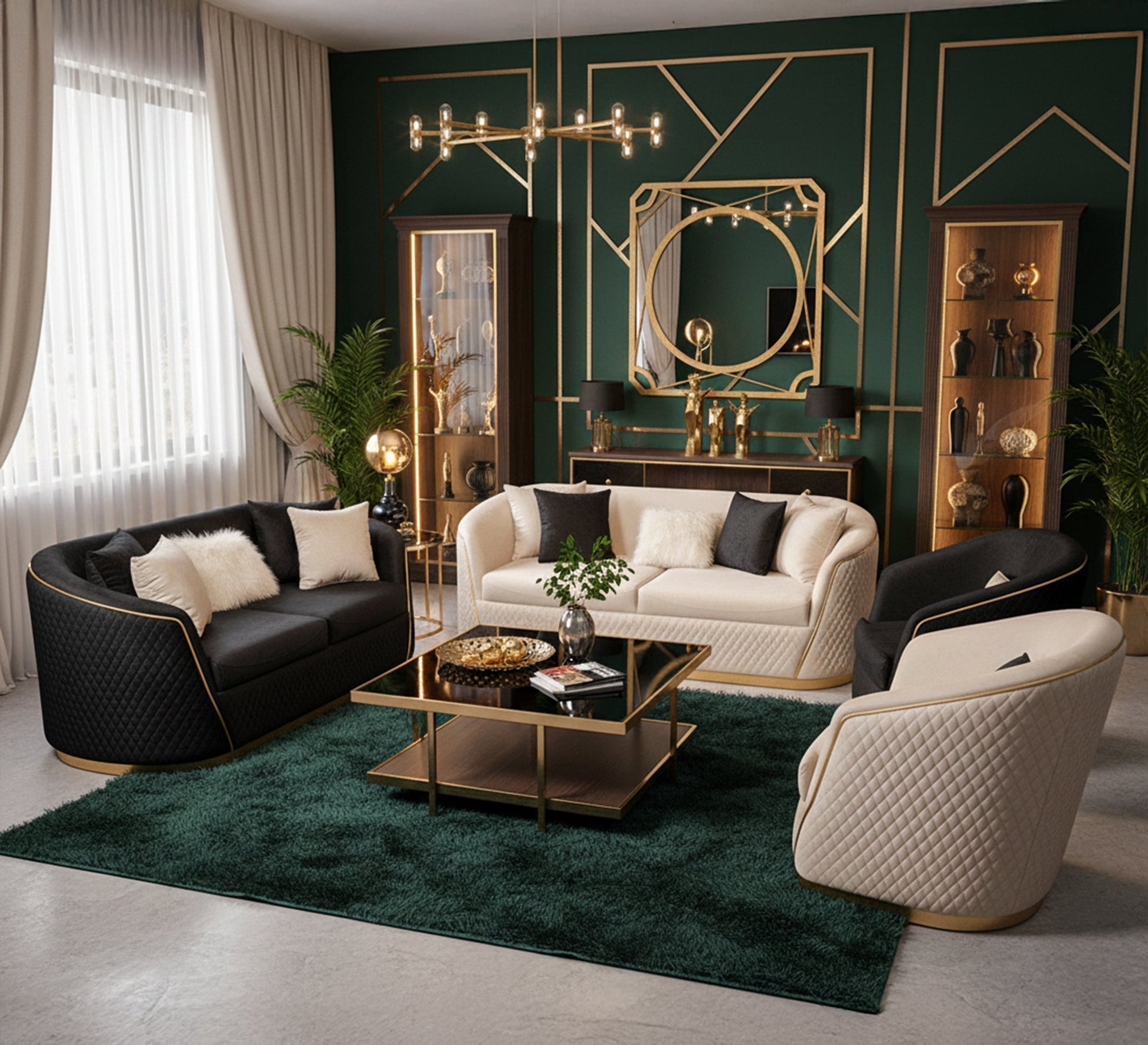 Modern Sofa Set: Sleek, Stylish, Comfortable - Vitrine Furniture - Living room sets