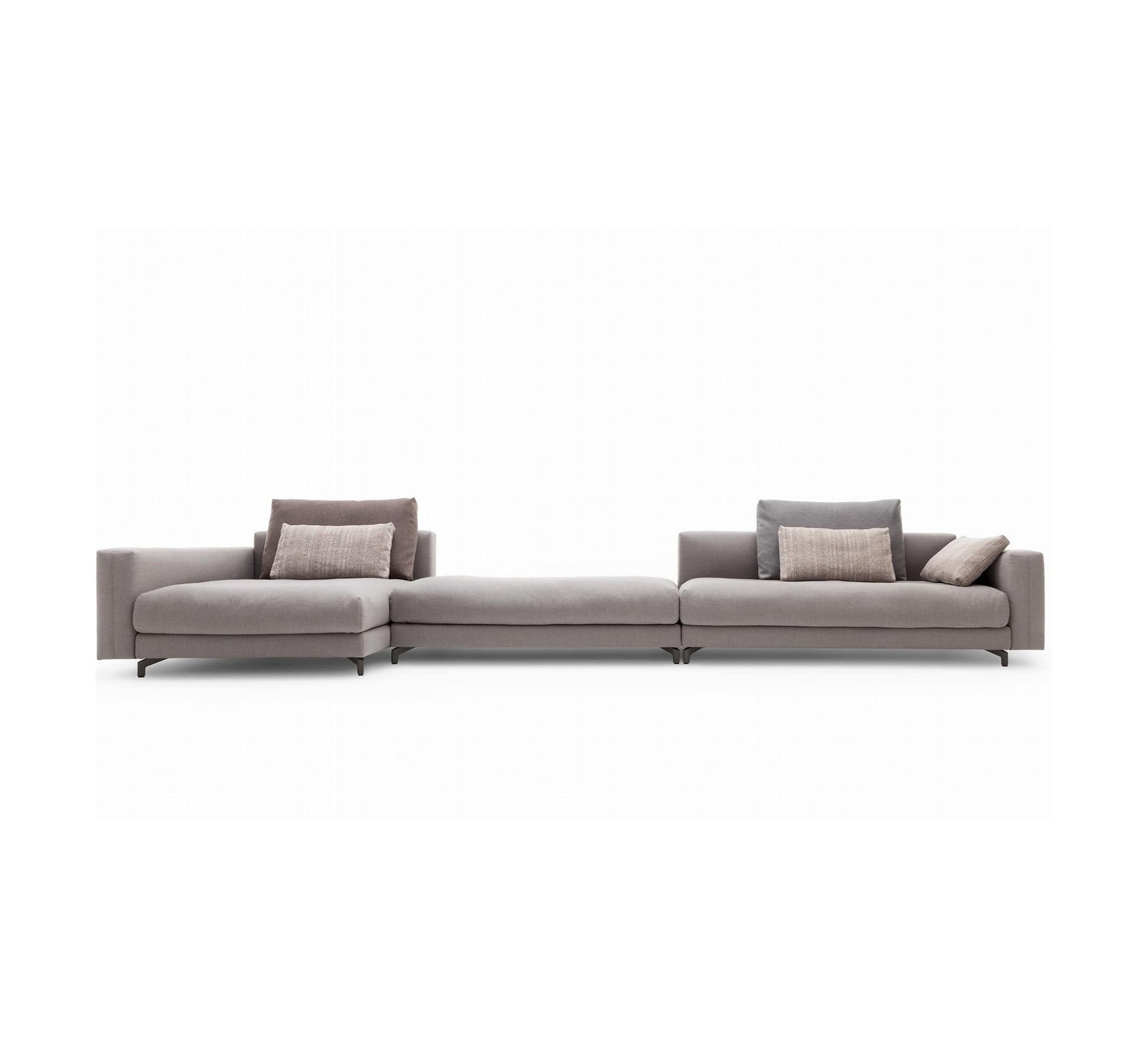 Modern spacious corner sofa in beige grey - Vitrine Furniture - Furniture