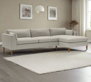 Modern spacious corner sofa in light beige - Vitrine Furniture - Furniture