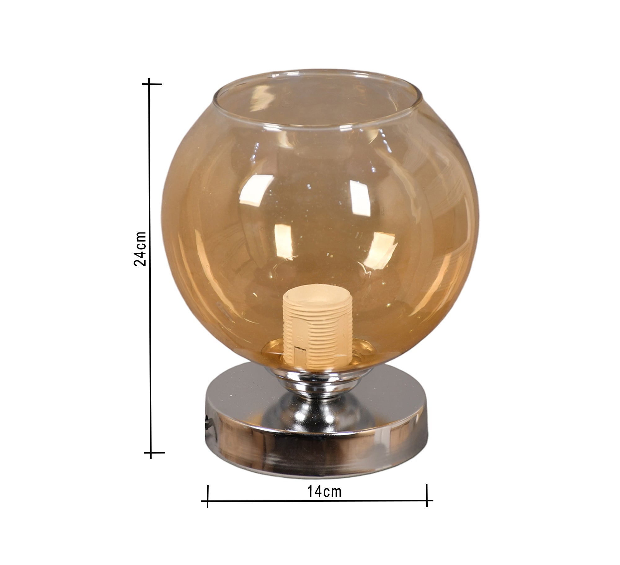 Modern spherical metal and glass lampshade - Vitrine Furniture - Lighting