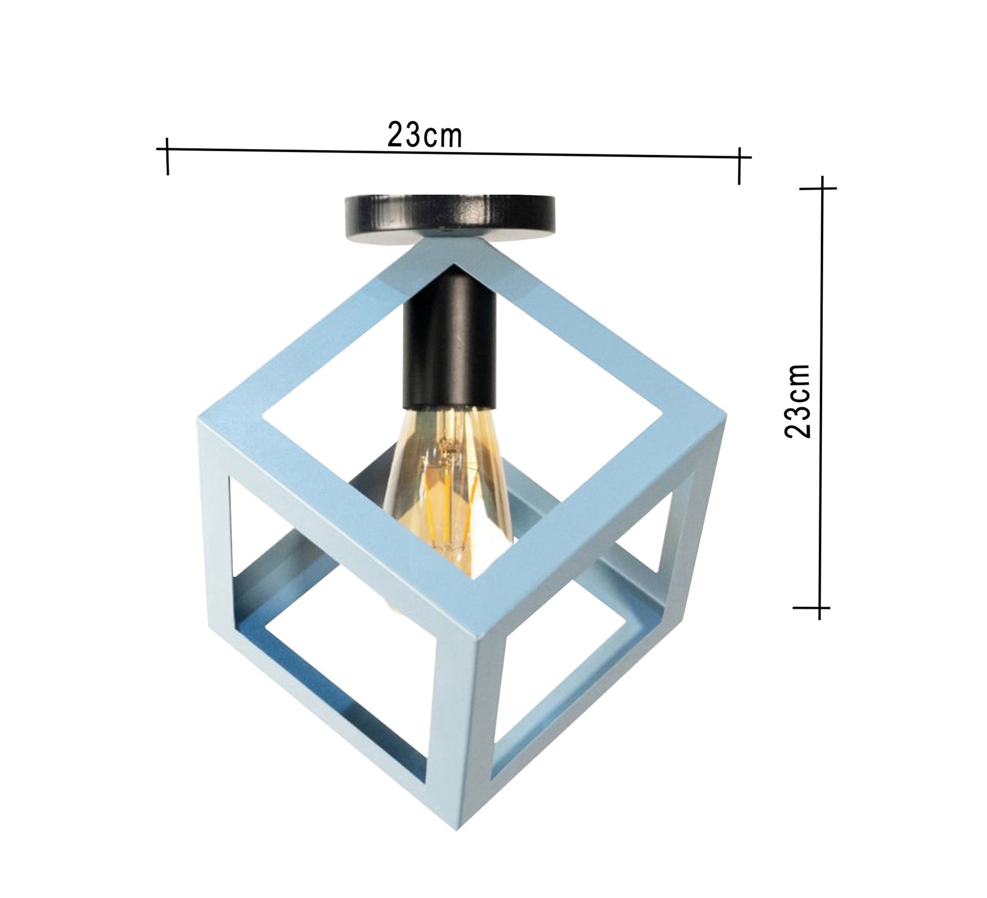 Modern square blue ceiling chandeliers - Vitrine Furniture - Chandeliers