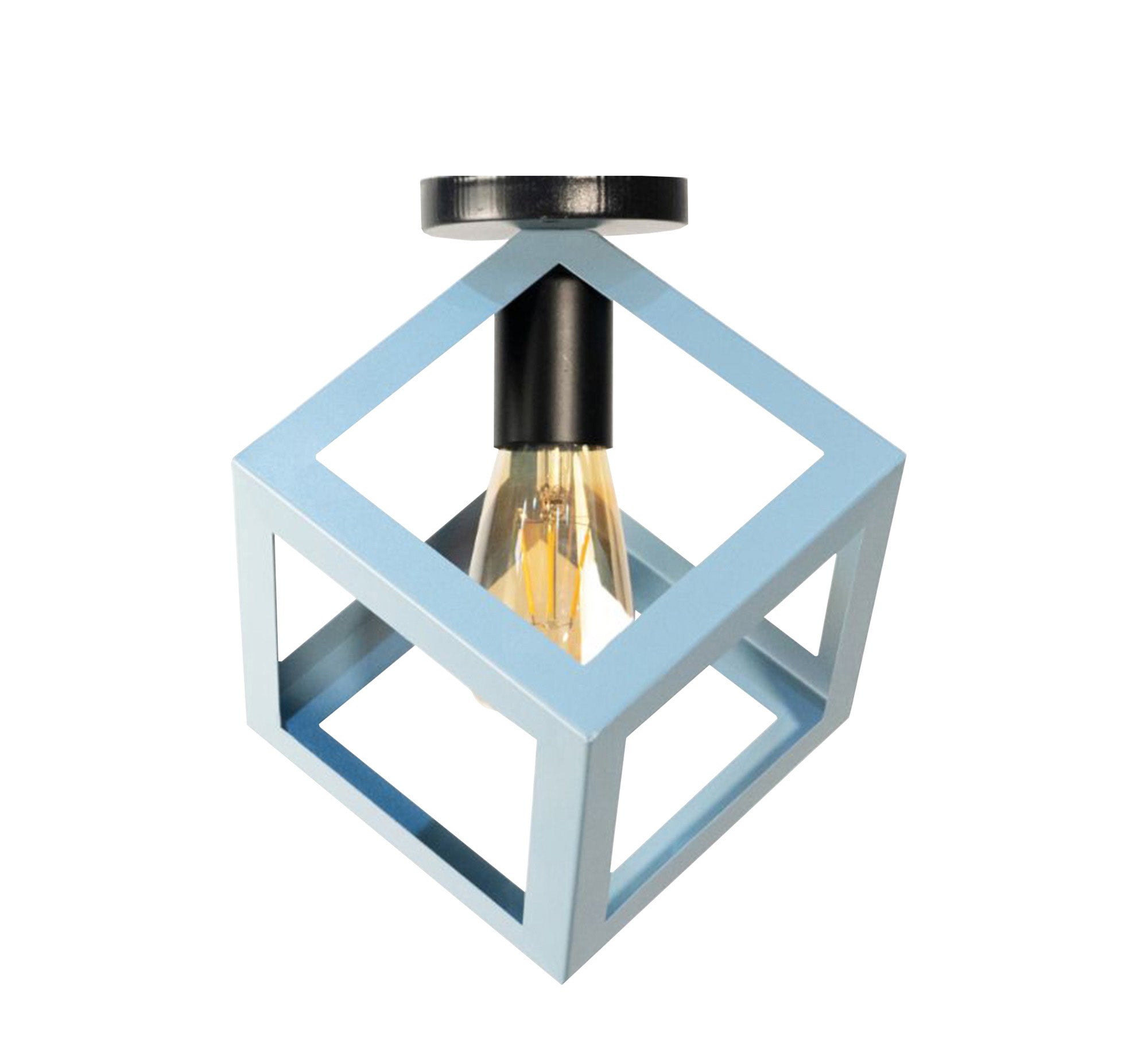 Modern square blue ceiling chandeliers - Vitrine Furniture - Chandeliers