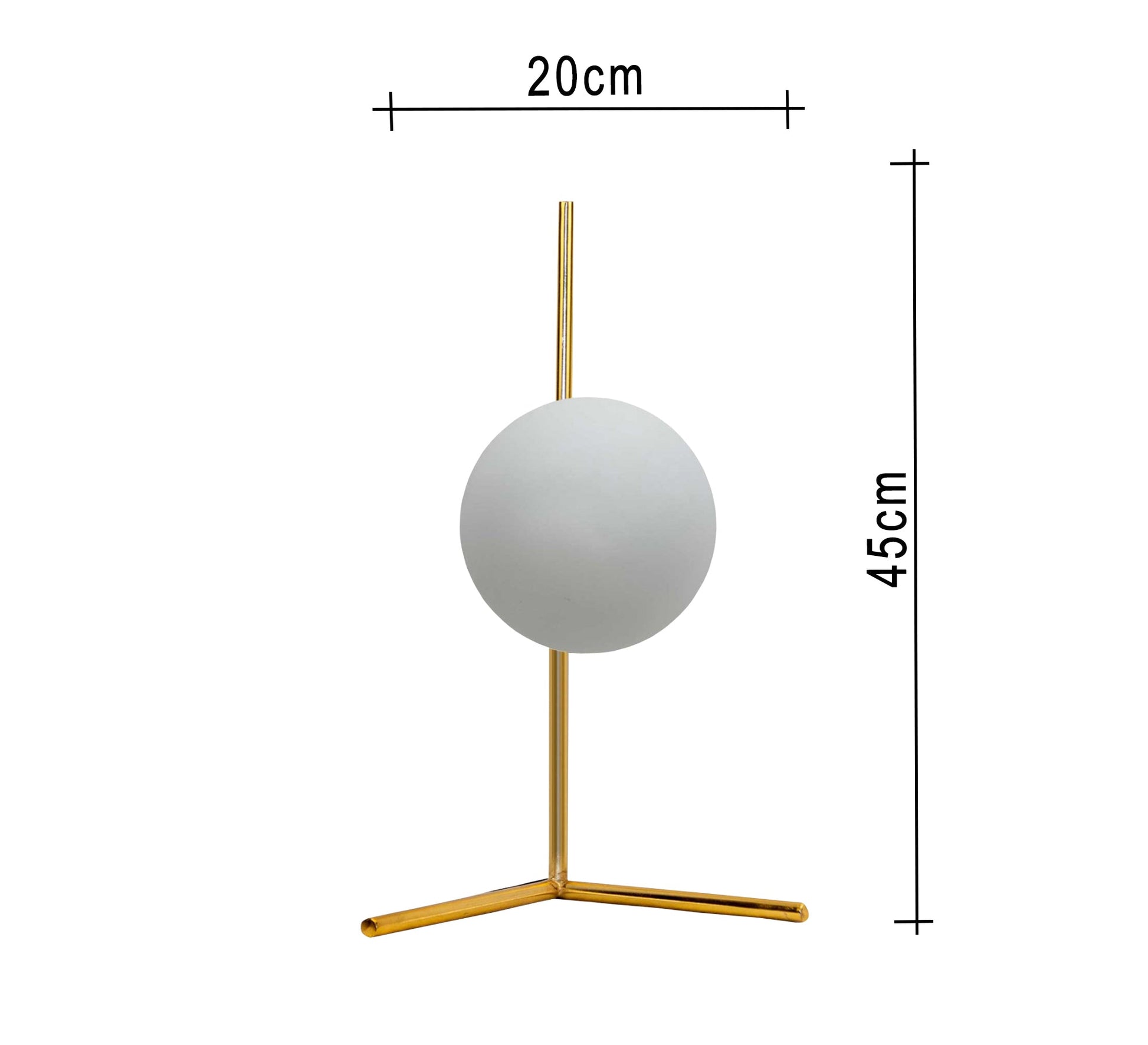 Modern table lamp with a golden glass ball - Vitrine Furniture - Lighting