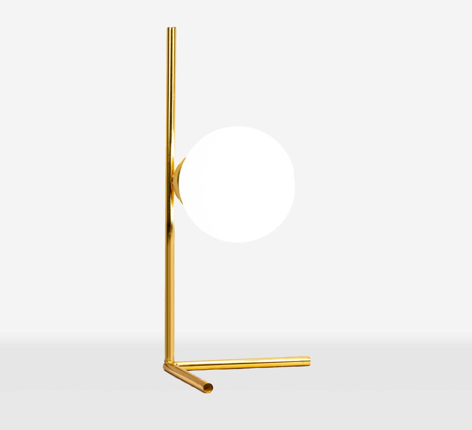 Modern table lamp with a golden glass ball - Vitrine Furniture - Lighting