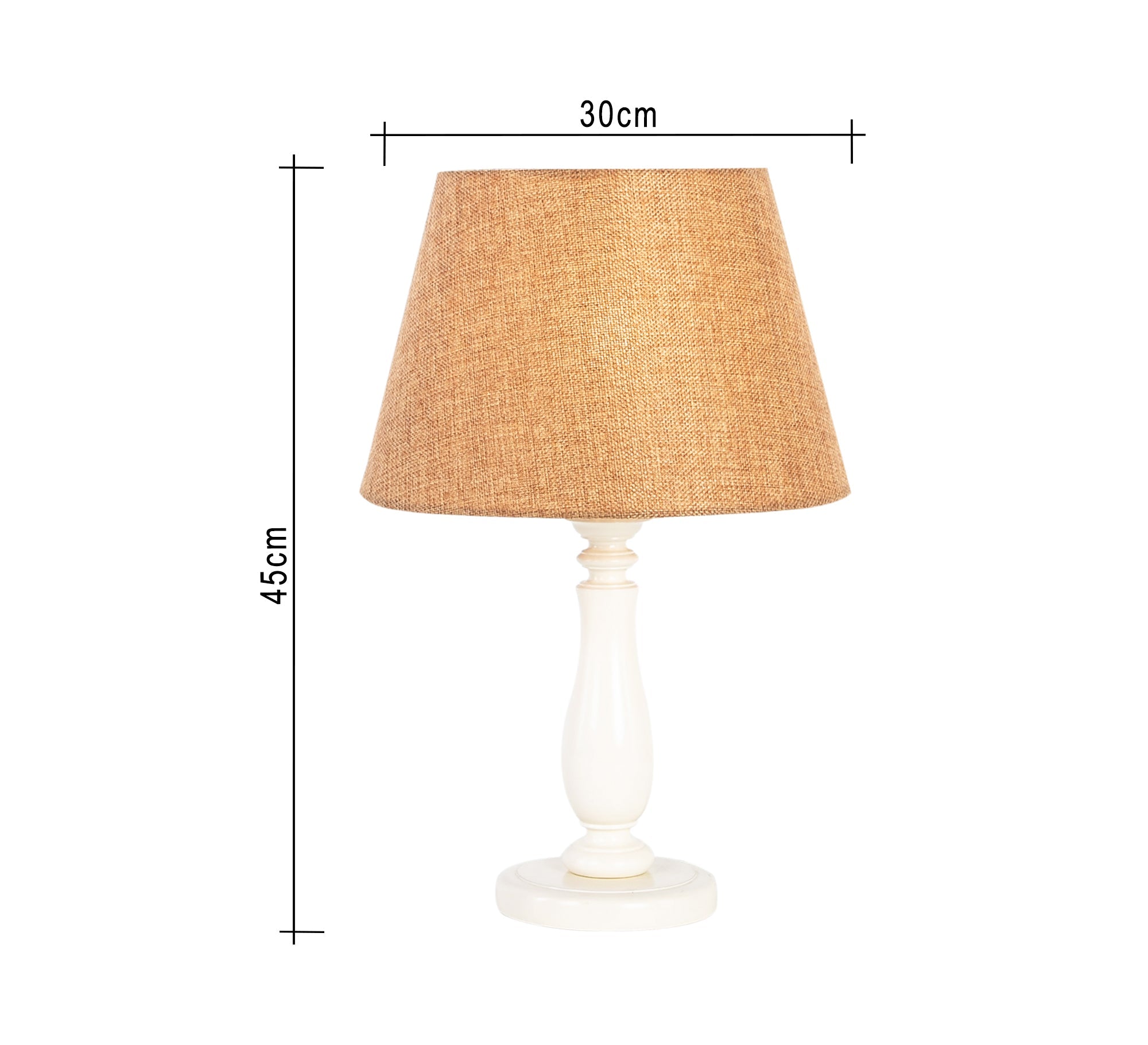 Modern table lamp with beige shade - Vitrine Furniture - Lighting