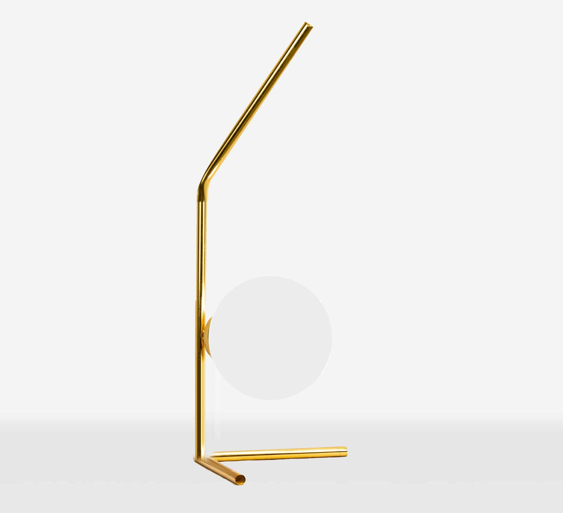 Modern table lamp with curved glass ball - Vitrine Furniture - Lighting