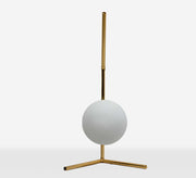 Modern table lamp with glass ball and gold base - Vitrine Furniture - Lighting