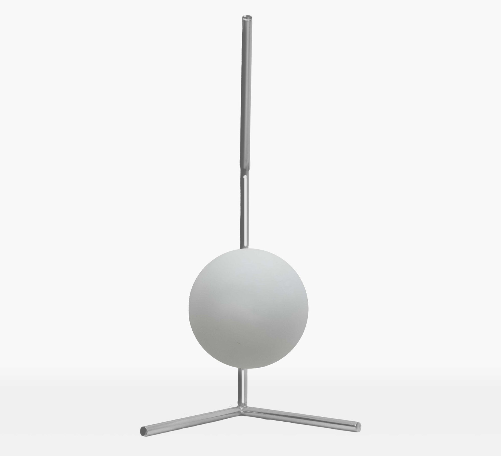 Modern table lamp with silver ball and tripod base - Vitrine Furniture - Lighting