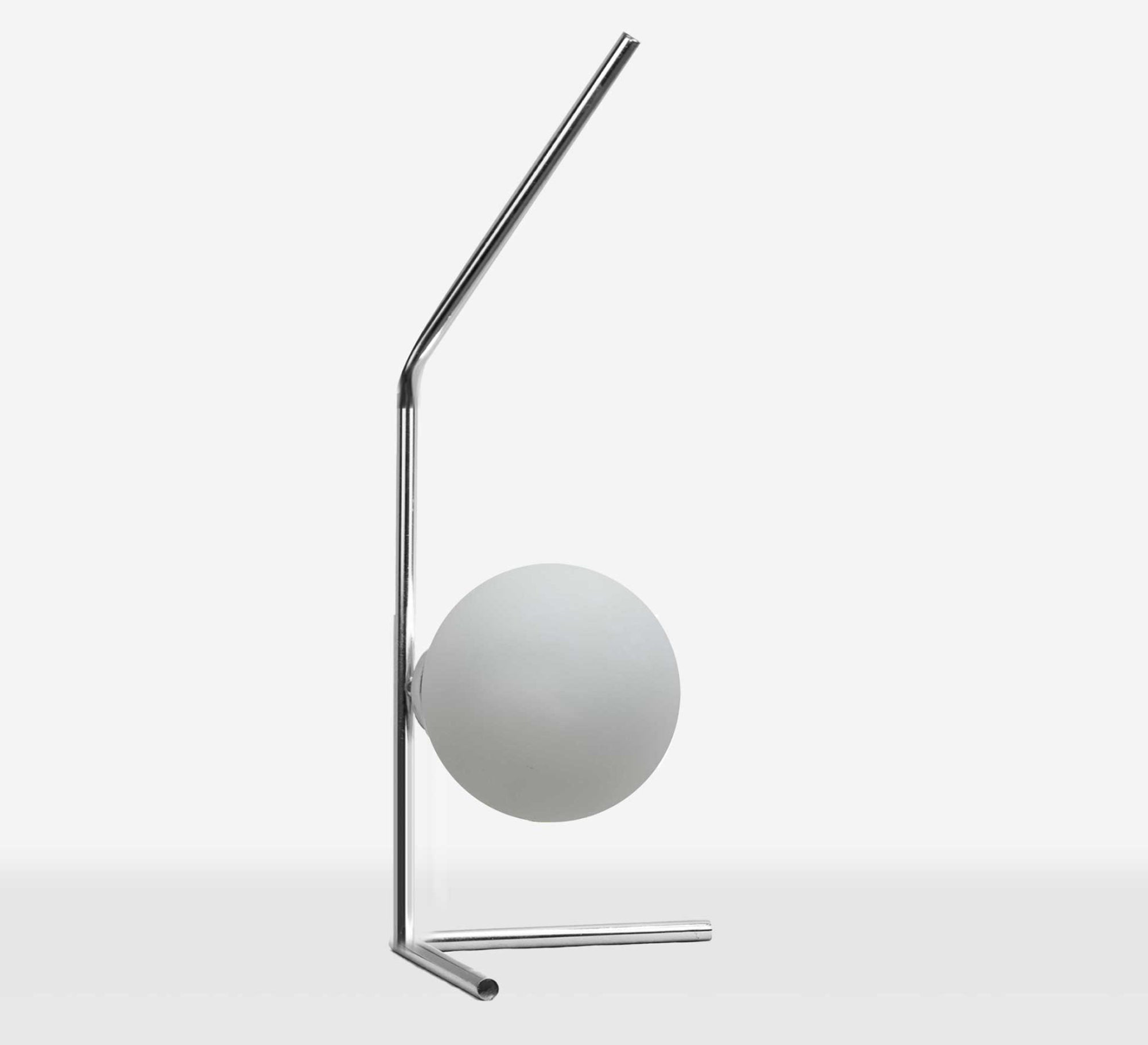 Modern table lamp with silver glass ball - Vitrine Furniture - Lighting