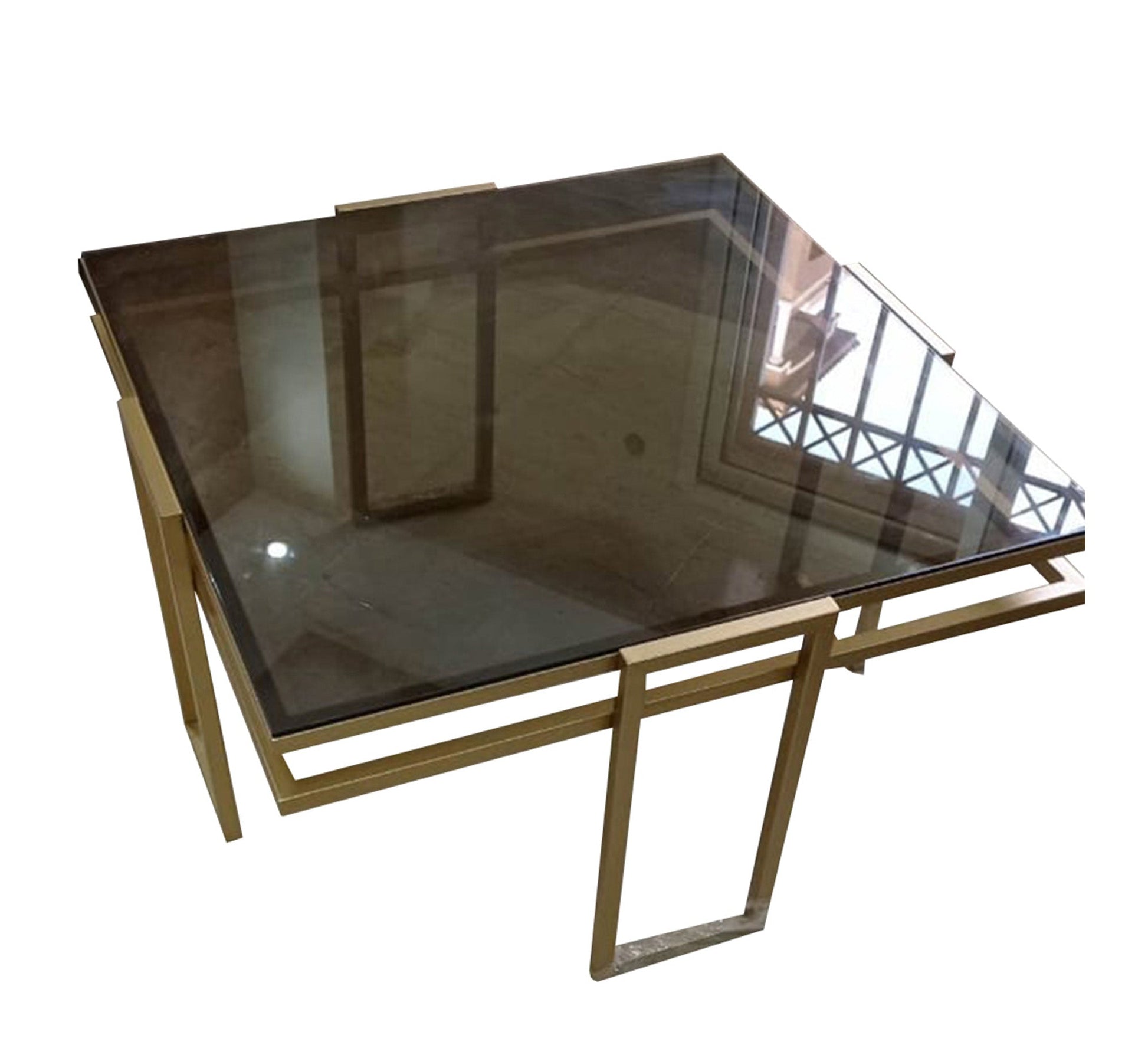 Modern table with golden touches - Vitrine Furniture - Living room Tables