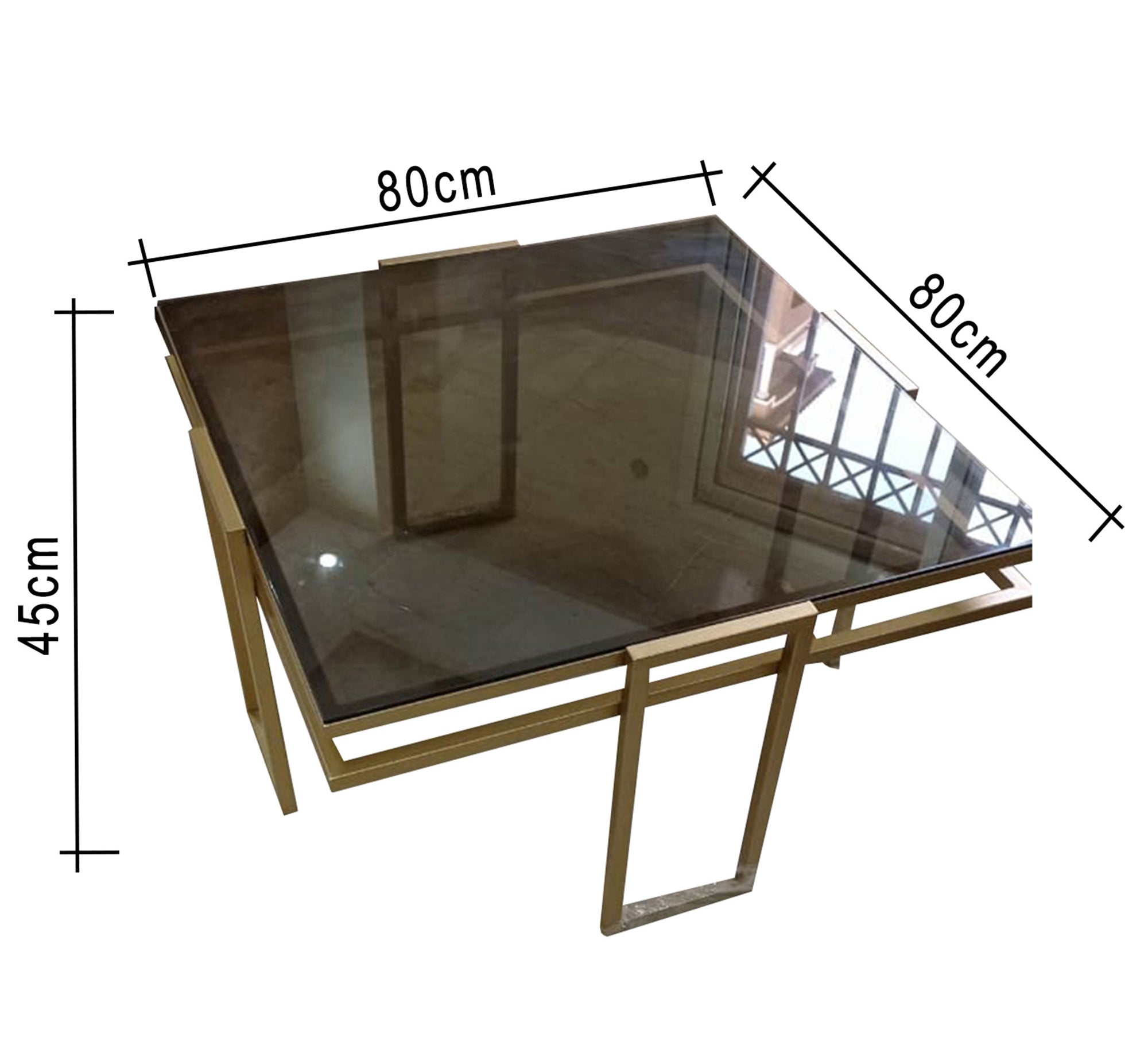 Modern table with golden touches - Vitrine Furniture - Living room Tables
