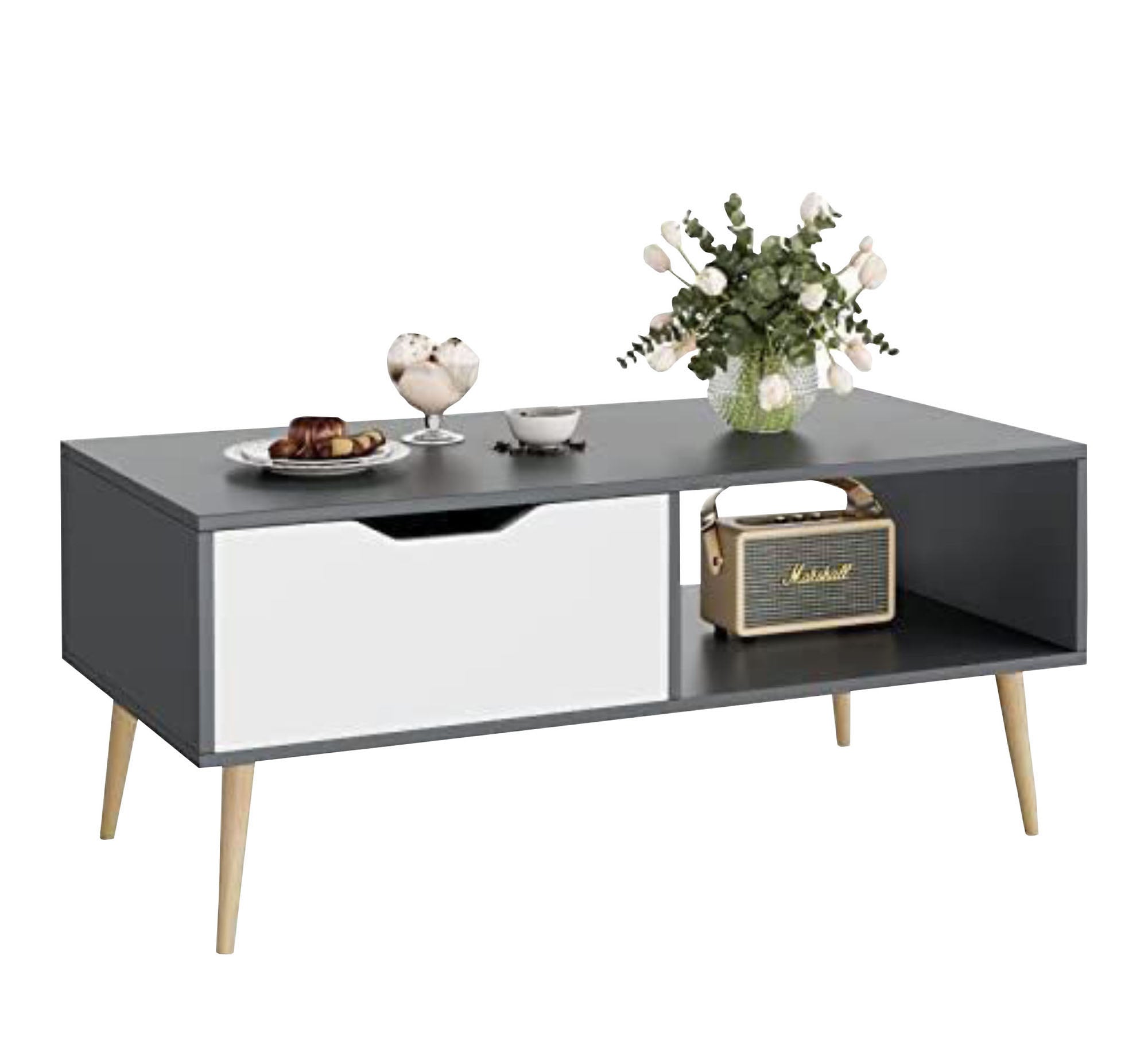 Modern table with internal storage space - Vitrine Furniture - Furniture