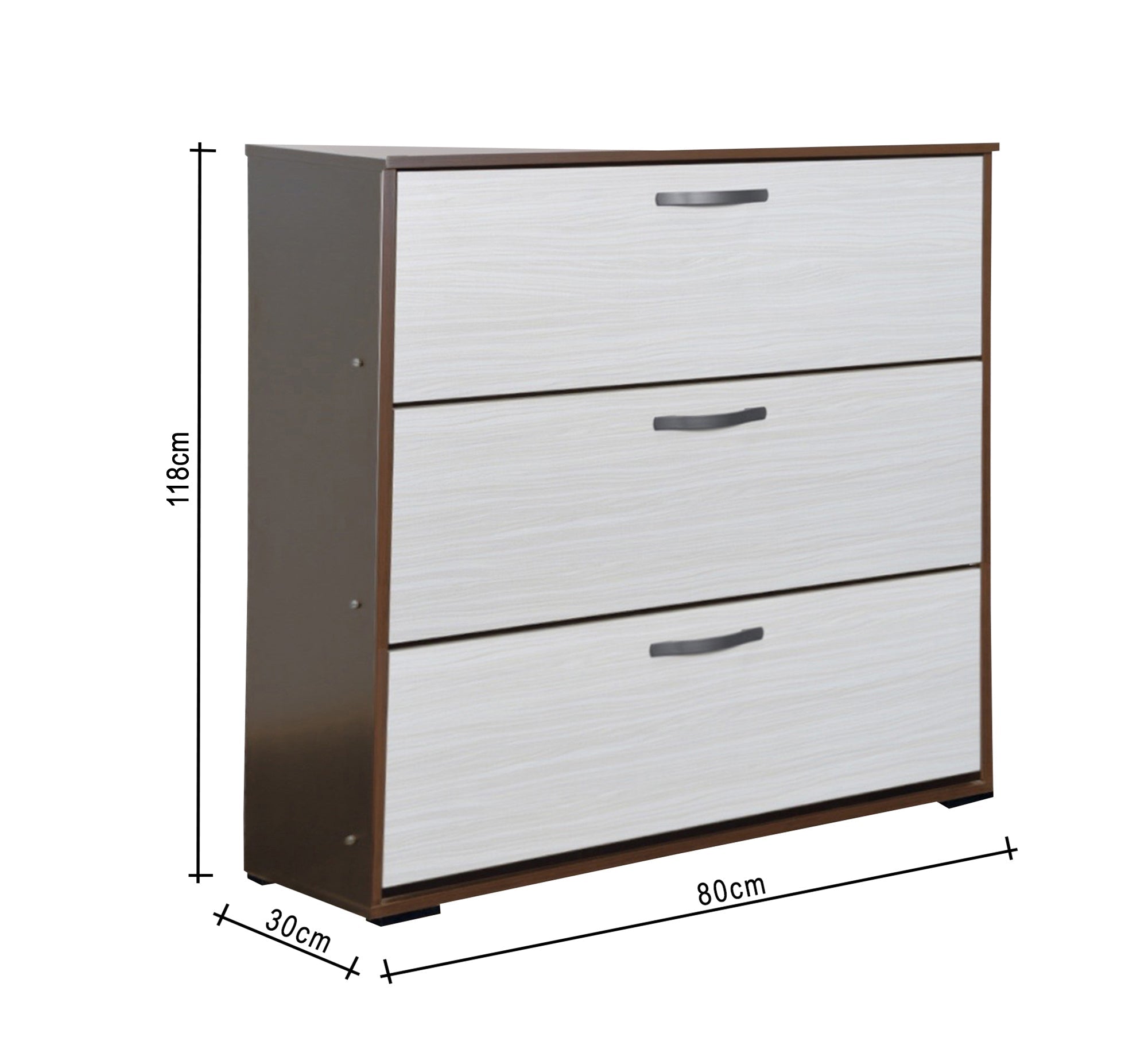 Modern three-door shoe rack - Vitrine Furniture - Shoe Racks