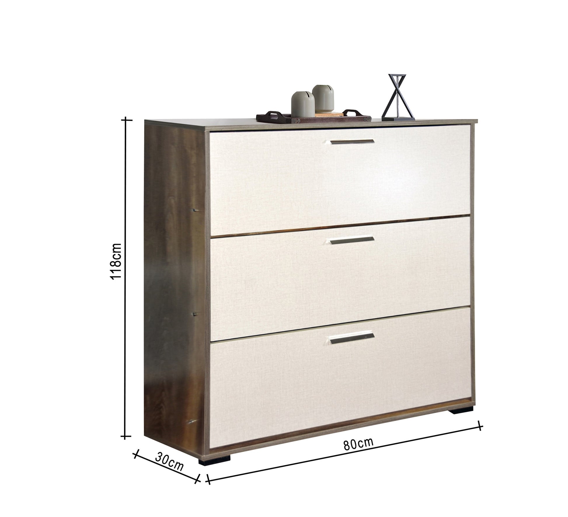 Modern three-door shoe rack - Vitrine Furniture - Shoe Racks