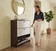 Modern three - door shoe rack - Vitrine Furniture - Shoe Racks