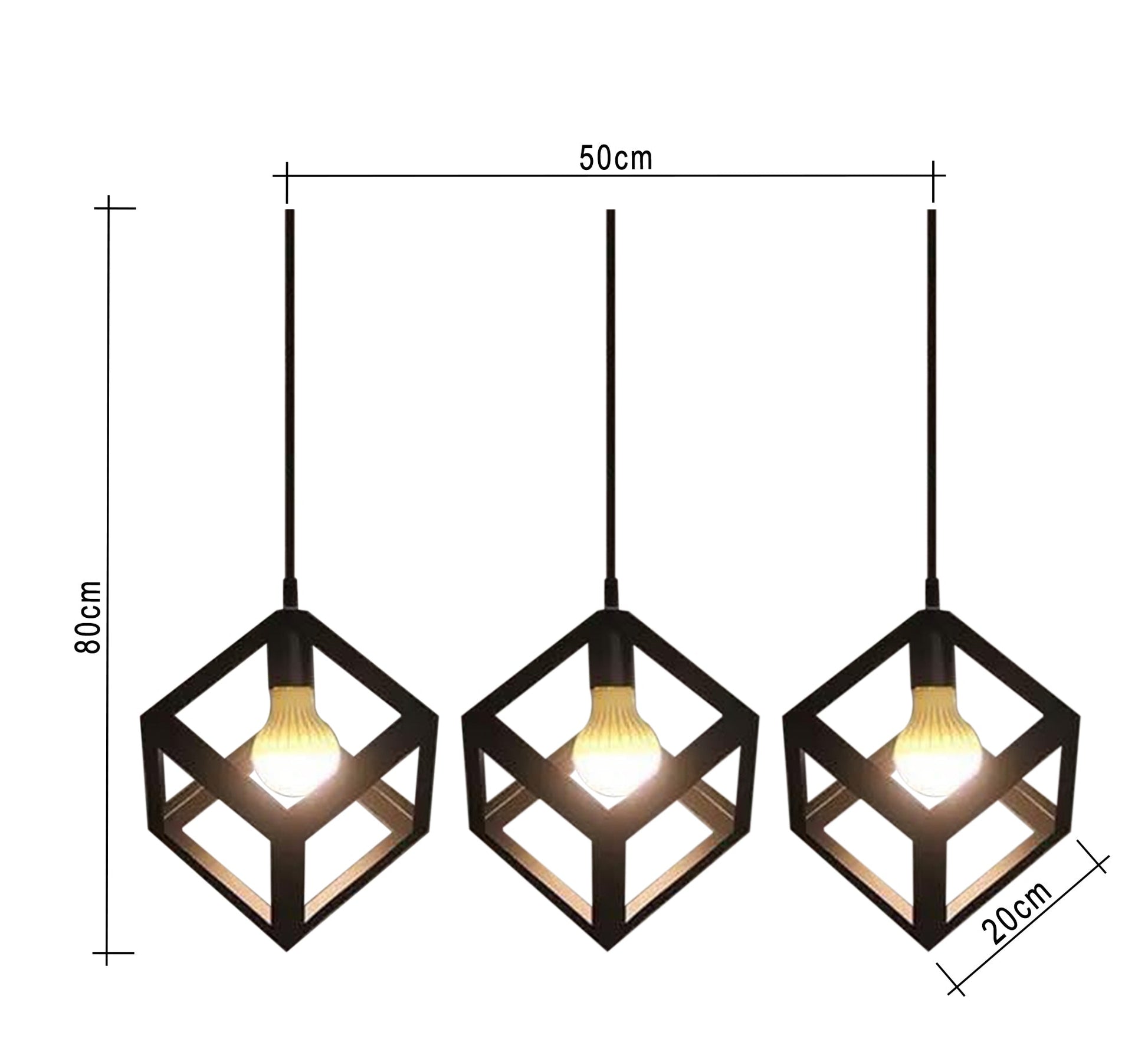 Modern Triple Pendant Chandelier for Distinctive Illumination - Vitrine Furniture - Lighting