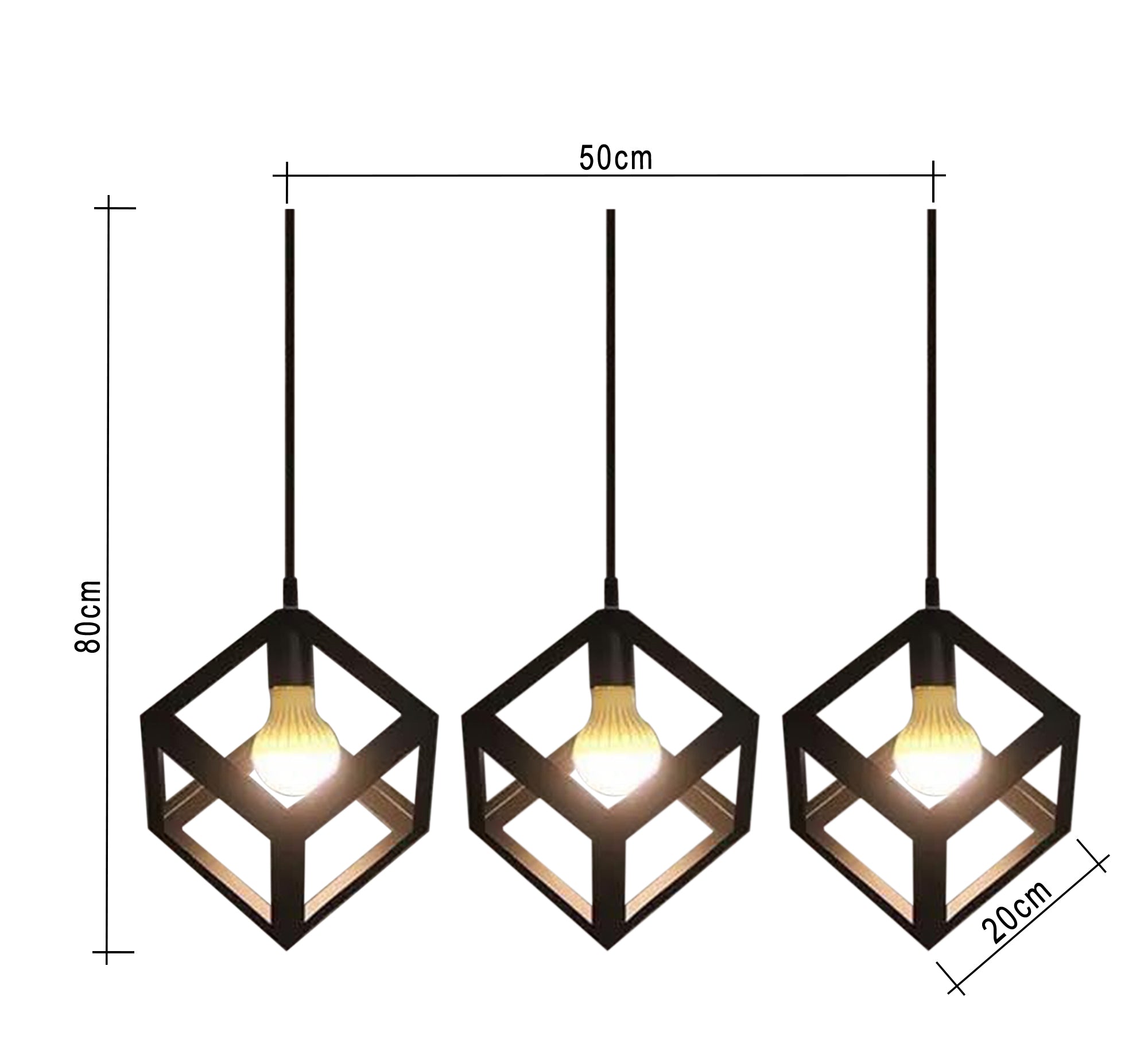 Modern Triple Pendant Chandelier for Distinctive Illumination - Vitrine Furniture - Lighting